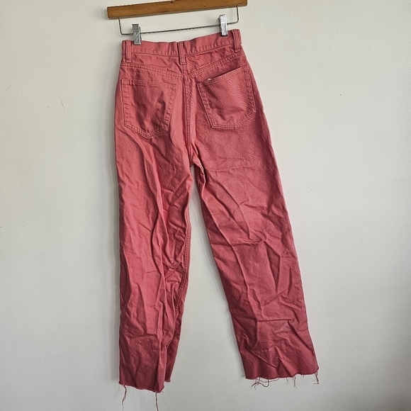 Boyish "The Charley" High Rise Rigid Wide Leg Pink Jeans - Picture 5 of 10